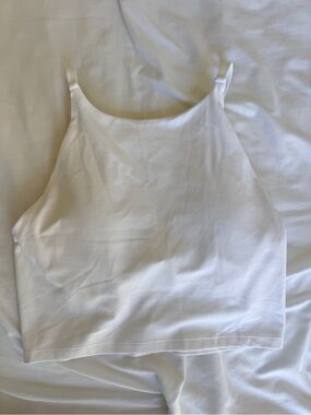 Athleta White Cropped Camisole Tank